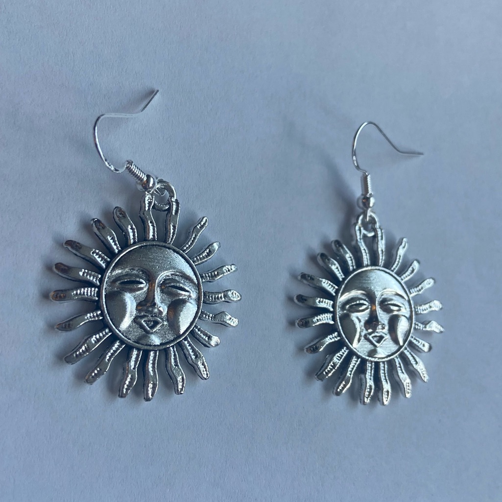 Sun Face Earrings